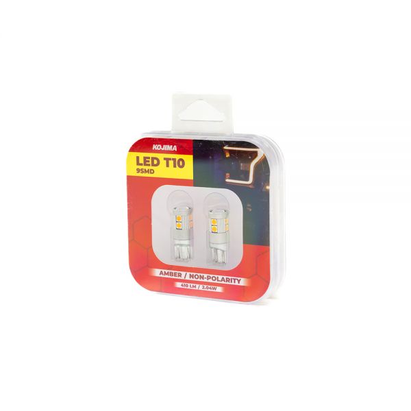 LED T10 9SMD AMBER