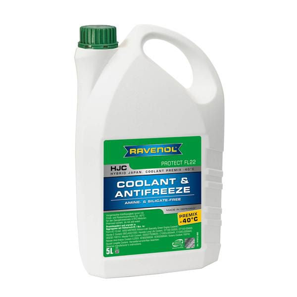 REFRIGERANTE ANTICONGELANTE RAVENOL HJC 50% 5LTS VERDE