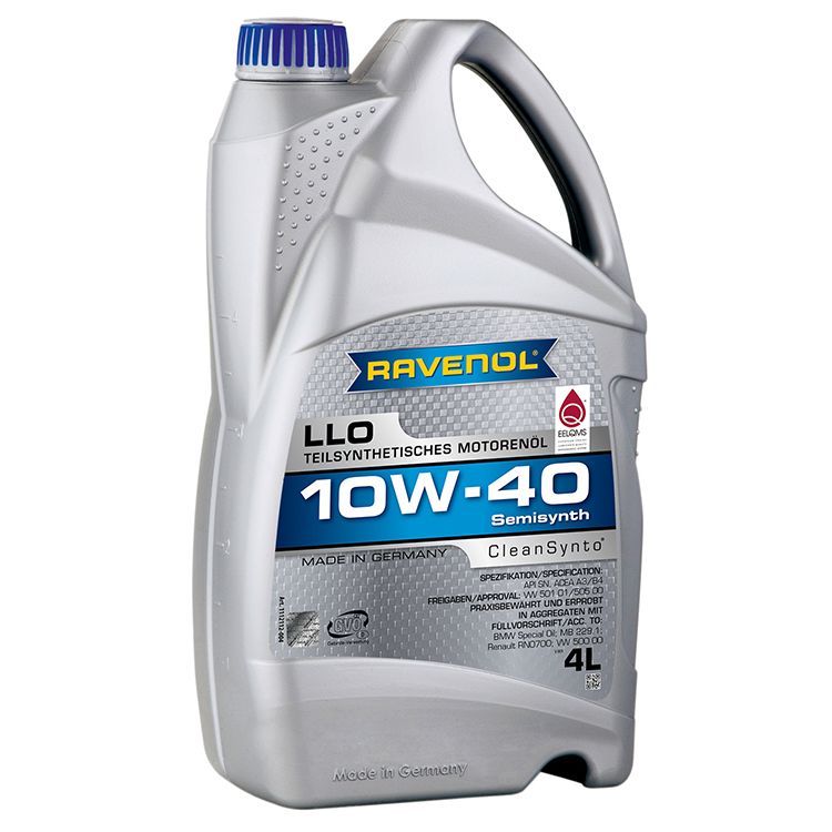 ACEITE PARA MOTOR SEMI SINTÉTICO RAVENOL LLO 10W40